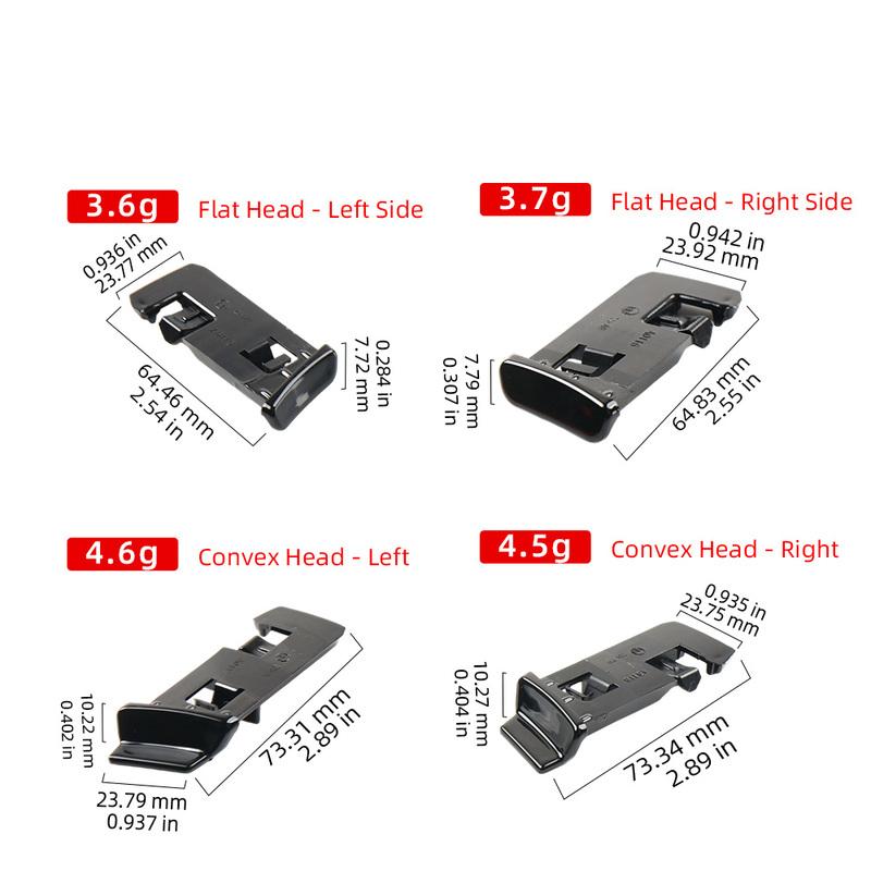 Flat Cap Dome Cap Roof Molding End Cover Roof Drip Molding Cap for Mercedes-Benz C-Class W205 2015- 2056900982 2056901082