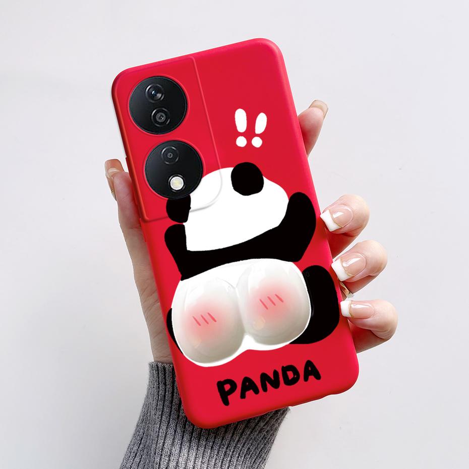 For Honor 90 Smart Case Cute Rabbit Panda Soft Silicone Back Cover For Honor 90 Smart 90Smart CLK-NX1 CLK-NX3 Phone Case Coque