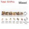 DIY Jewelry Making Kit: Jump Rings, Ear Hooks, Ear Plugs, Lobster Clasps for Earrings & Bracelets