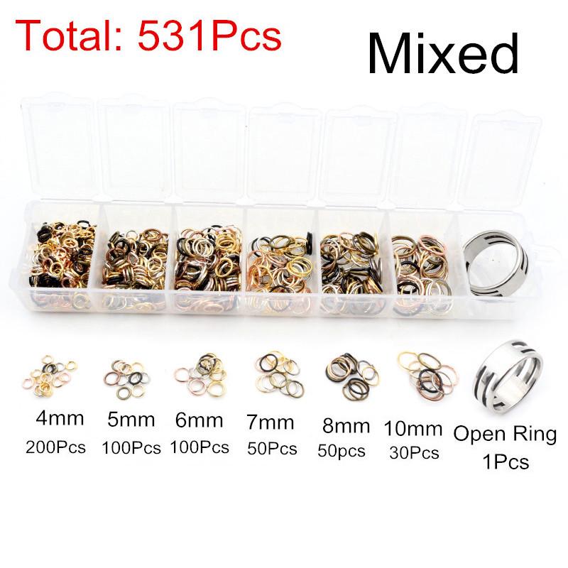 DIY Jewelry Making Kit: Jump Rings, Ear Hooks, Ear Plugs, Lobster Clasps for Earrings & Bracelets