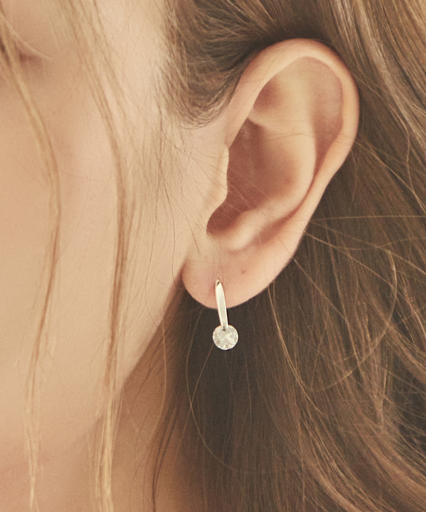 Charmy Silver 925 Twinkle Square Earrings