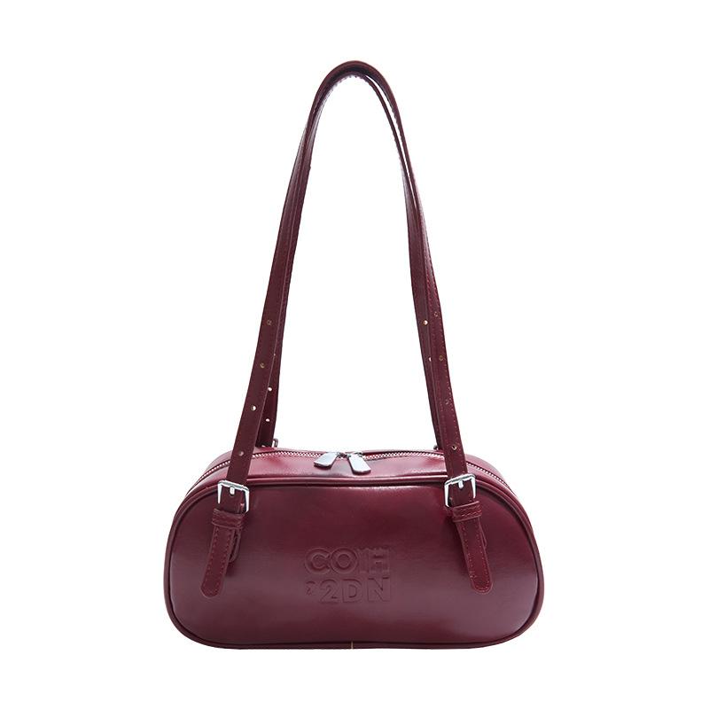Premium sense retro commuter armpit bag women 2025 new fashion casual portable shoulder bag niche bowling bag