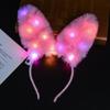 Light-Up Bunny Ears Glow Headband - Perfect for Children's Toys, Night Market Stalls, and Bar Decorations