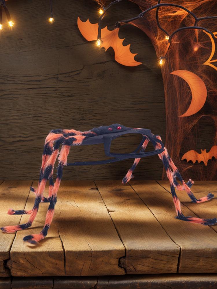 Haustier Spinnenkostüm Verstellbarer Riemen Felliges Hunde Spinnenkostüm Halloween Spinnenkostüme Weihnachtsdekorationen Haustierbedarf