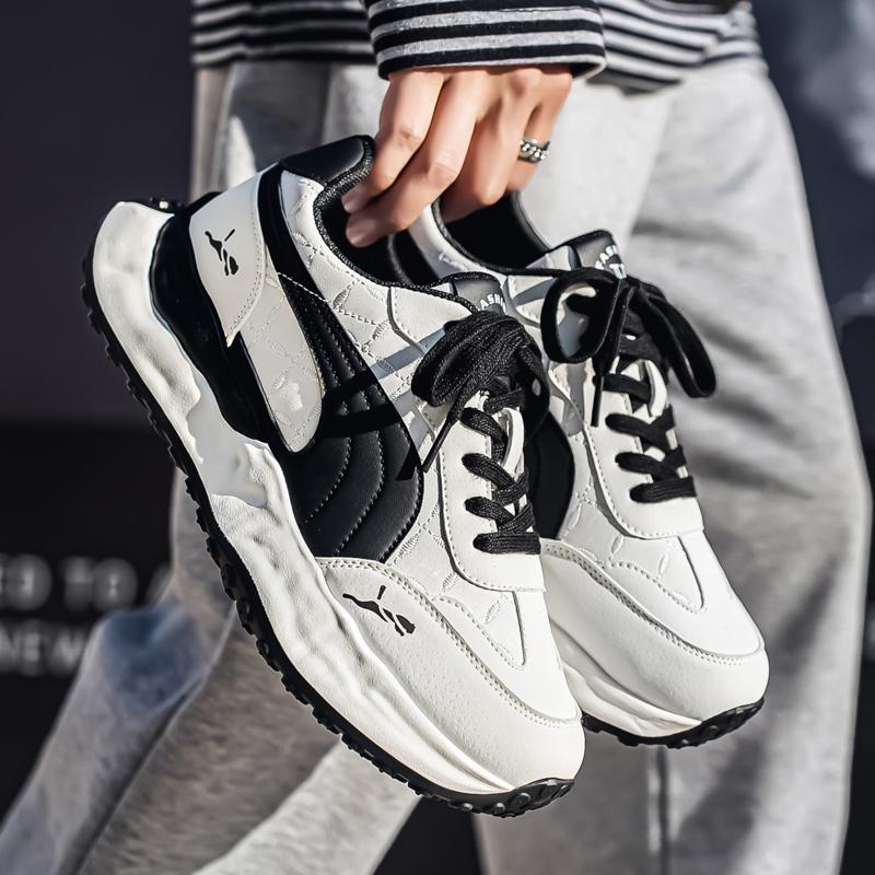 New Fashion New Men's Fashion Casual Low Top Sports Shoes Students Thick Sole Comfortable Sneakers Boys Male Classic Breathable Basketball Shoes