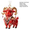 Holiday Gift Ideas 2027 New Year Sheep Ornament, 2D Acrylic Christmas Tree Pendant Xmas Hanging Pendants with String, Chinese Zodiac Goat Decor,