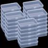 15pcs Clear Plastic Storage Containers With Lids - Perfect For Beads, Game Pcs, Business Cards & Craft Supplies Bead Storage Containers Storage