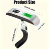 Luggage Scale, 110lb Luggage Weight Scale with 4 Unit Switching Functions&LED Display, Luggage Scale Travel Digital for Weighing Luggage, Backpacks