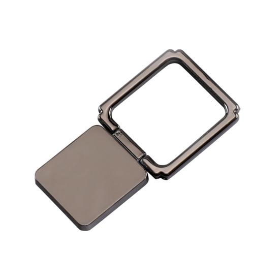 Mobile Phone Stand Magnetic 360-degree Rotating Metal Square Ring Buckle Cell Phone Holder