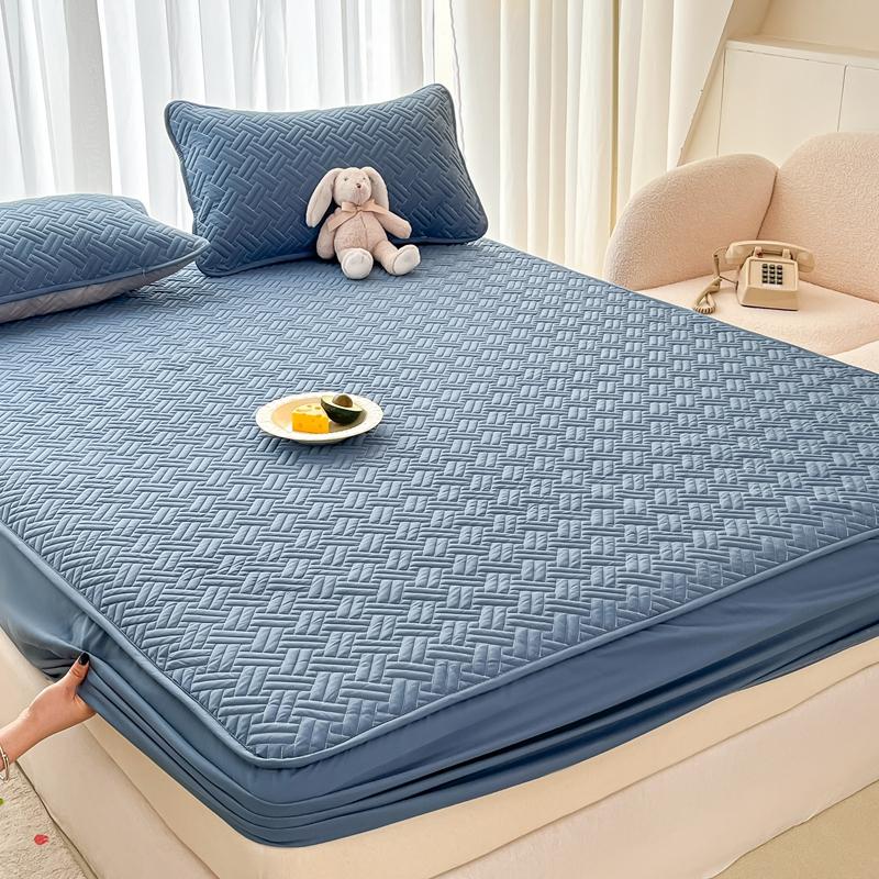 Mattress Pad - Breathable Mattress Protector Twin Size - Premium Quilted And Noiseless Machine Washable Mattress Protector 90 X 200cm