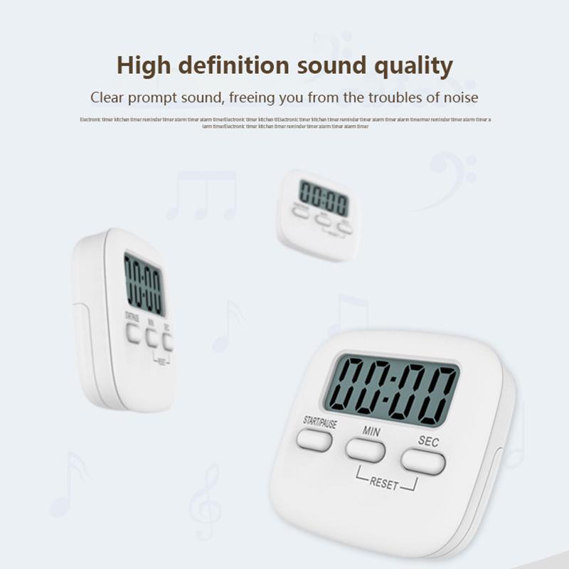 Lcd Digital Display Timer Alarm Clock Sleep Stopwatch Clock House Kitchen Cooking Shower Study Kitchen Countdown Timer