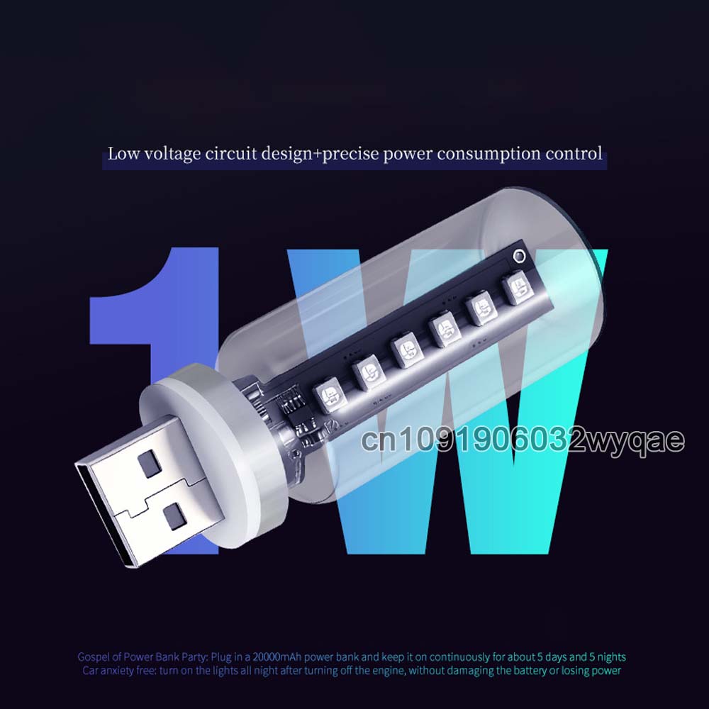 RGB Car USB Night Light Touch Dimmable LED Dynamic Lamp Portable Lighting Plug & Play Decorative Atmosphere Lamp for Car Bedroom