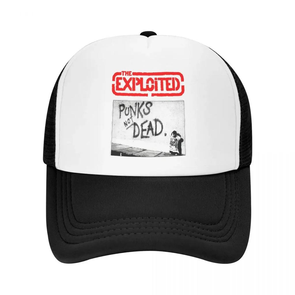 The Exploited Scottish Punk Rock Band Punks Not Dead Baseball Cap Trucker Hats Breathable Retro