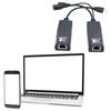 USB 2.0 Extender To RJ45 with Power Adapter Ethernet Extension Cable Connections Up To 100m for Camera Mouse Keyboard