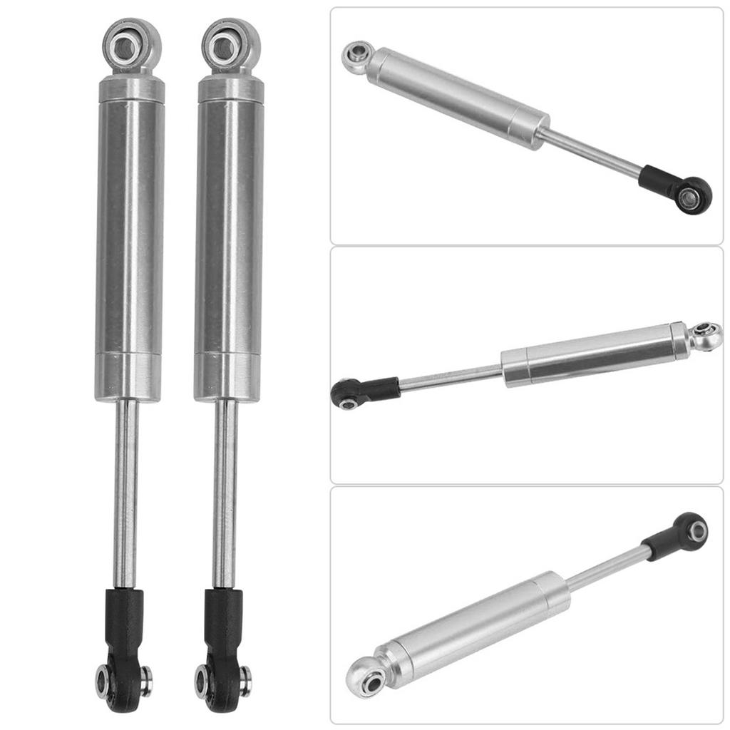 2pcs 102mm Aluminium Alloy Shock Absorber Damper Fit for HPI VENTURE FJ RC Crawler(Silver)
