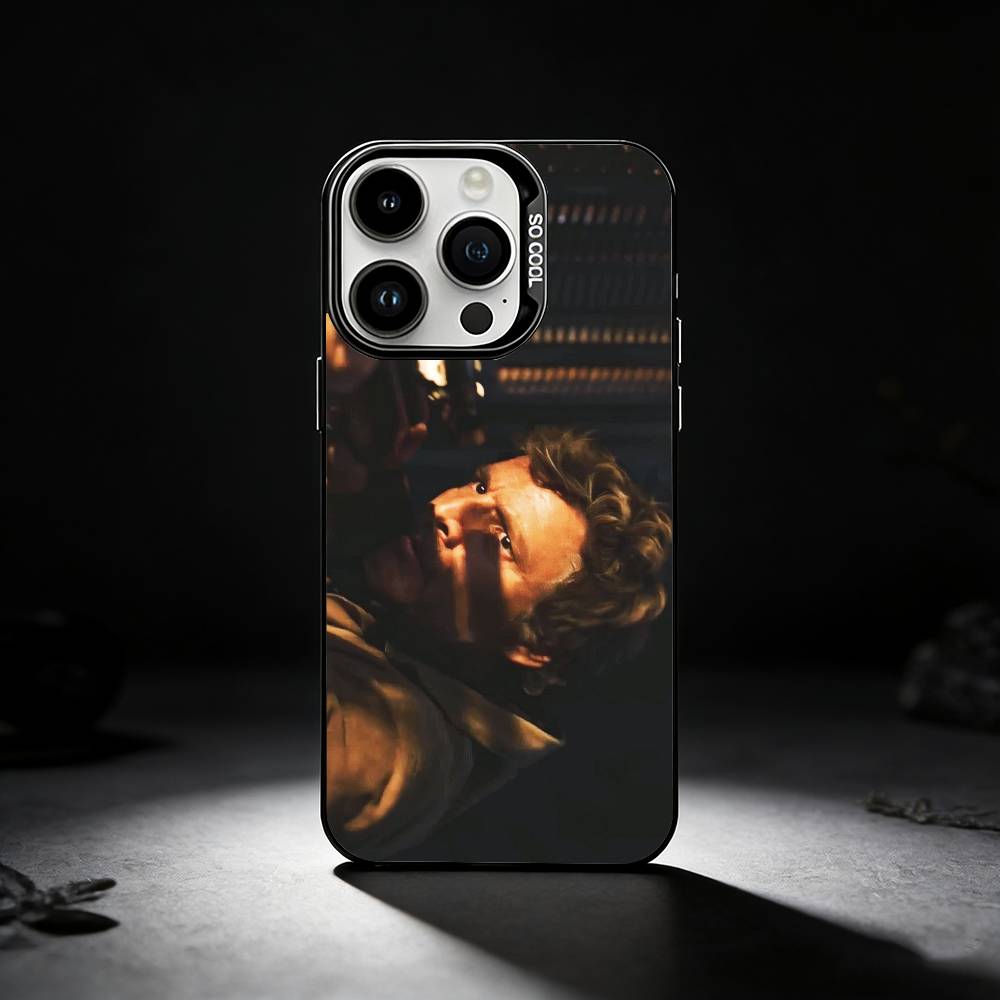 Pedro Pascal Phone Case For iPhone 17,16,15,14,13,12,11 Plus,Pro Max,XS,Colored Silver Phone Case