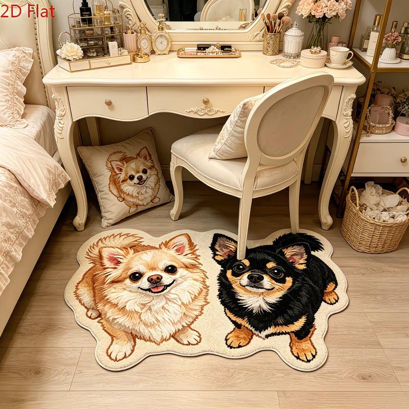 3D Animals Floor Mat, Home Bathroom Floor Mat, Quick-Drying Water Absorbing Foot Mat, Easy-to-Clean Bath Mat