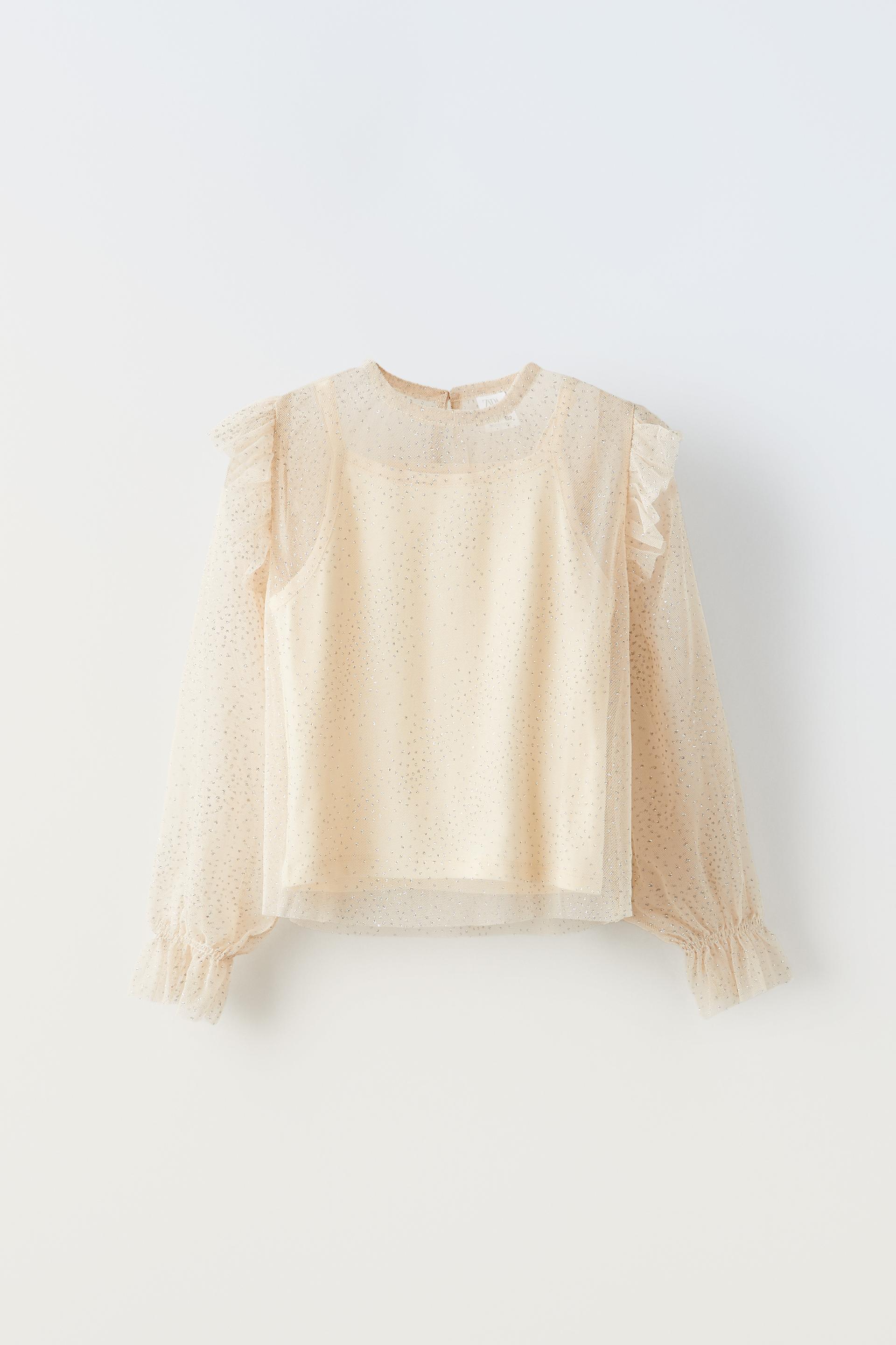 

ТОП из блестящего тюля