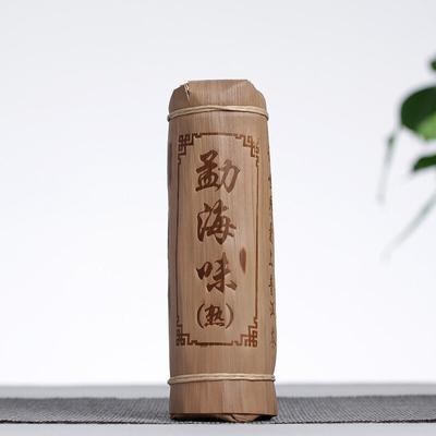 200 g Yunnan Pu'er Tea Menghai Flavor Xiao Longzhu Mini Bamboo Tube Zralý čaj