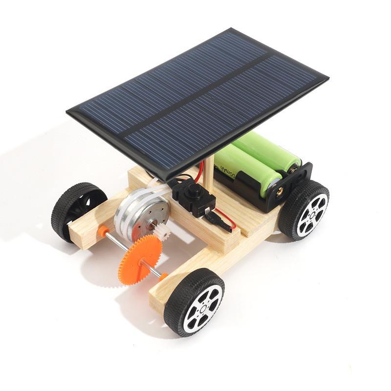 Elementary School Diy Science Solar-powered Electric Car Stem Educational Model