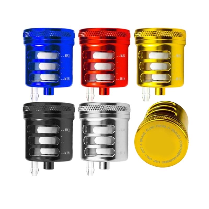 Motorcycle Aluminum Brake Fluid Reservoir Oil Cup Universal Replacement Part Rustproof Cylinder Oil Cup