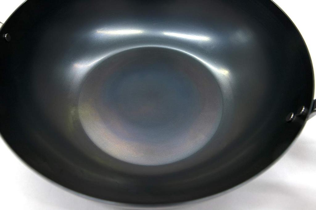 Kyoto Katsugu Wok-Eisentopf 30 cm, hergestellt in Japan, zum Braten