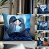 Trending SSong of the Seaead Cushion Cover Antidustmite Pillowcase Invisible Zipper Silky Short Plush Sofa Cushion Cover