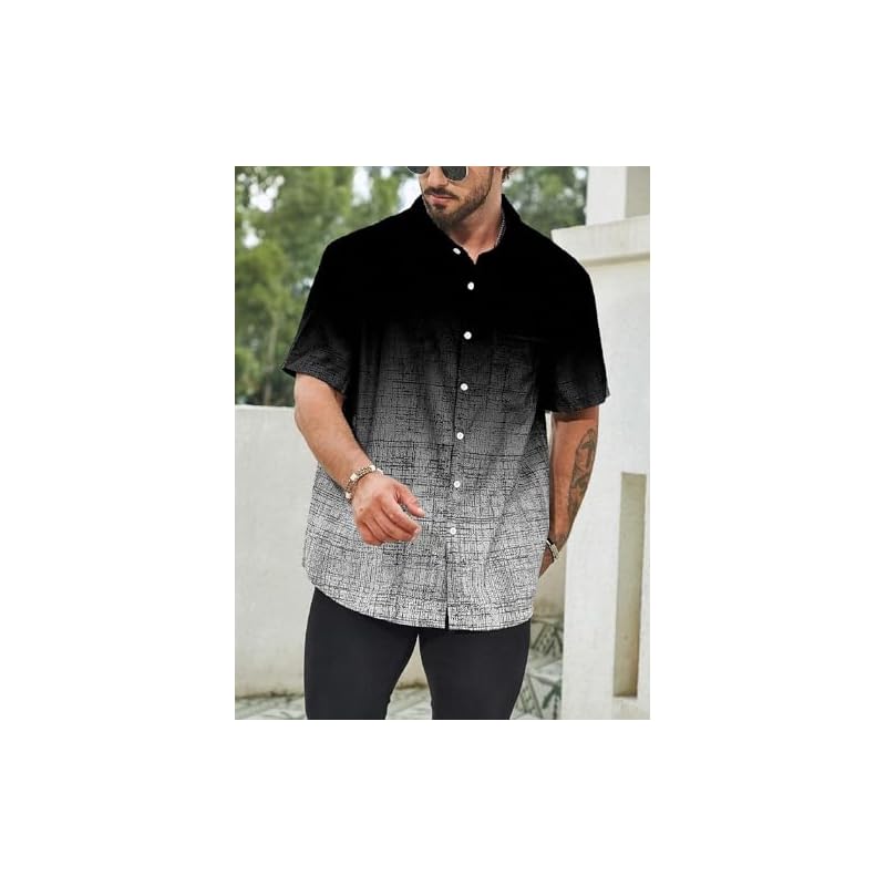 Lymio Shirt For Men Regular Fit Shirt For Men (ResortBGL) BlackGrey