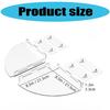 2 Pieces Bathroom Corner Shelves Adhesive Mounted Acrylic Shower Storage with Large Capacity Design