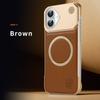 KEYSION Luxury Magnetic PU Leather Aromatherapy Phone Case for iPhone 16 Pro Max 16 Plus 16e Wireless Charging Borderless Cover