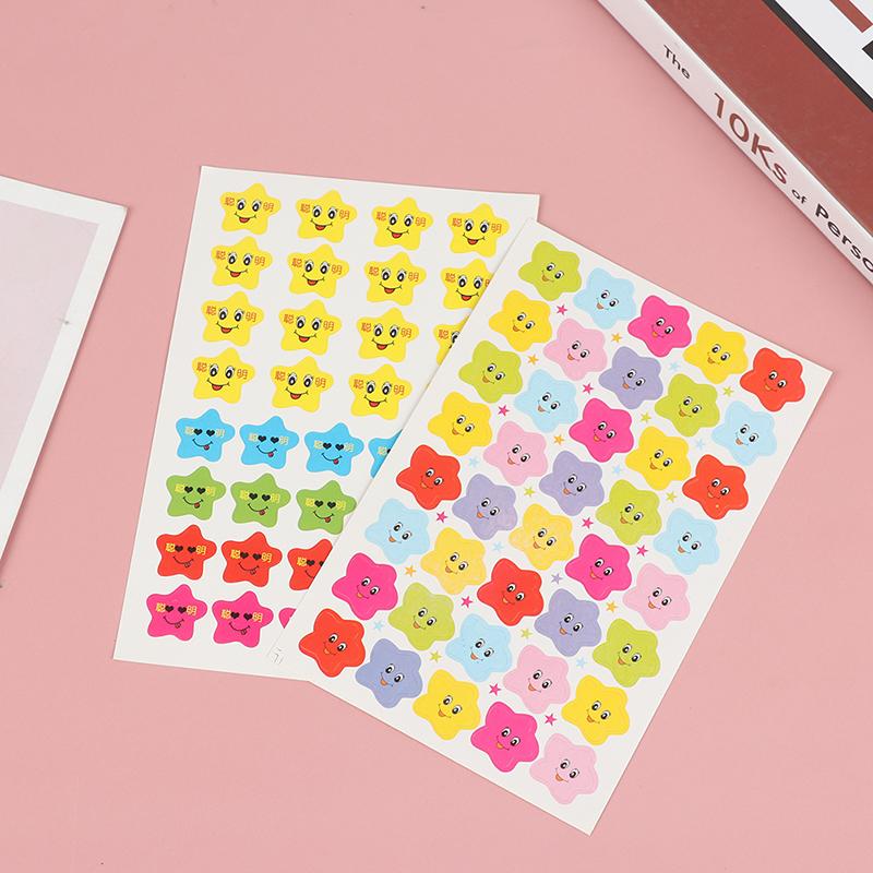 400Pcs Smile Stars Decal School Children Kids Teacher Label Reward Cute Sticker