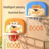 Indoor No-Drill Wall-Mounted Basketball Hoop for Kids