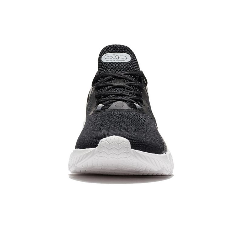Li Ning Lightweight Trendy Sports Shock Absorbing Non-Slip Durable Low-Top Casual Shoes Men sneaker Black AGLS023-1