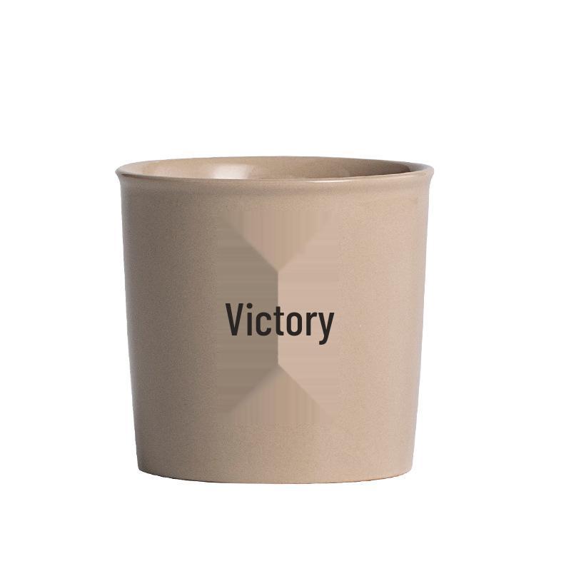 Zen Calligraphy Ceramic Tea Cup - Retro Style Kung Fu Tea Set