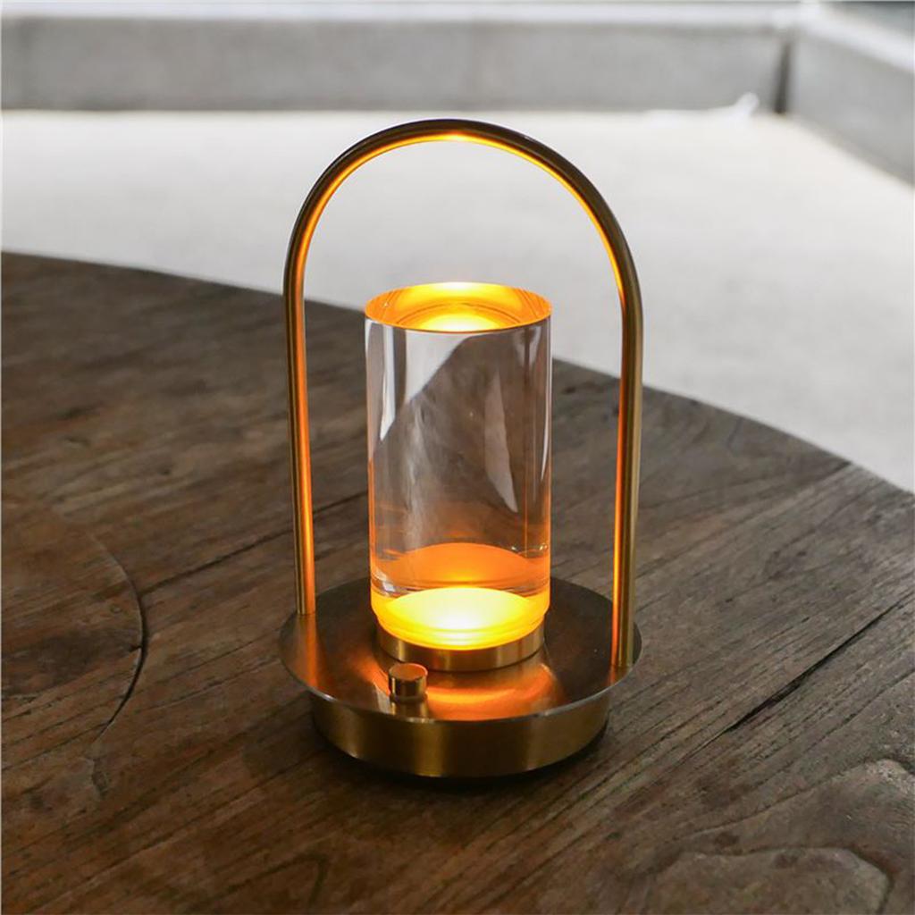 Rechargeable LED Night Light Touch Control Mode Ambient Light 3 Color Dimming Night Light for Restaurant Bar Party