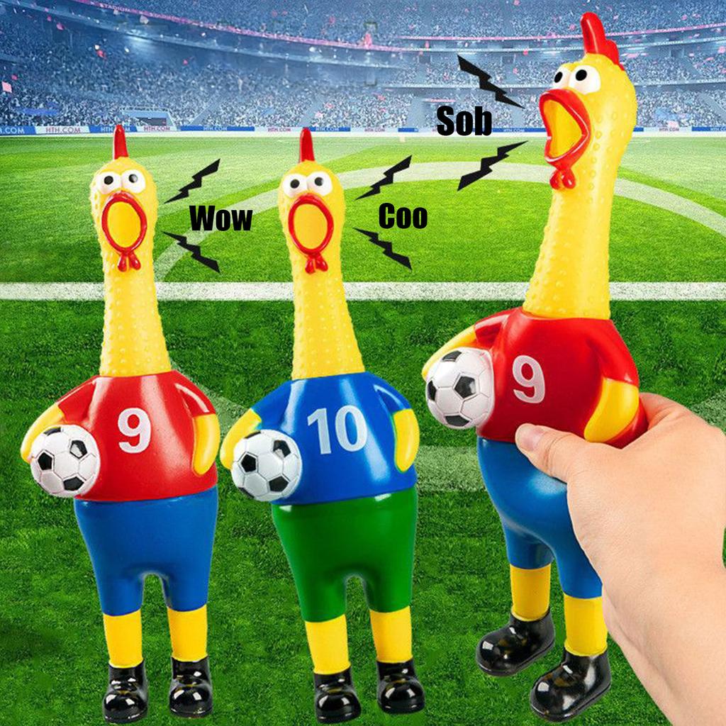 Creative Prank Football Squeaky Chicken Internet-Famous Chicken Funny Gift Squeaky Toy Prank Toy