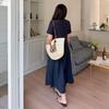 Zhi Xuan Plus Size Women's High-Intelligence Slimming Work Dress, Summer 2026, Waist-Cinching Mid-Length Skirt.
