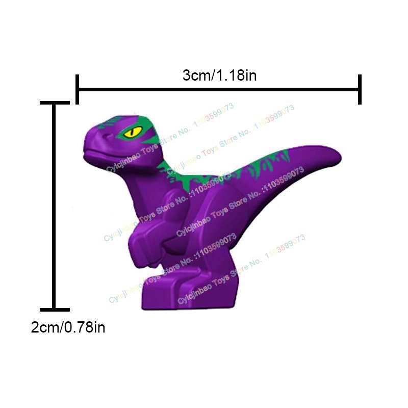 Dinosaur World Chase Tyrannosaurus Rex Triceratops Stegosaurus Action Figures Building Blocks Accessories Toys for Children