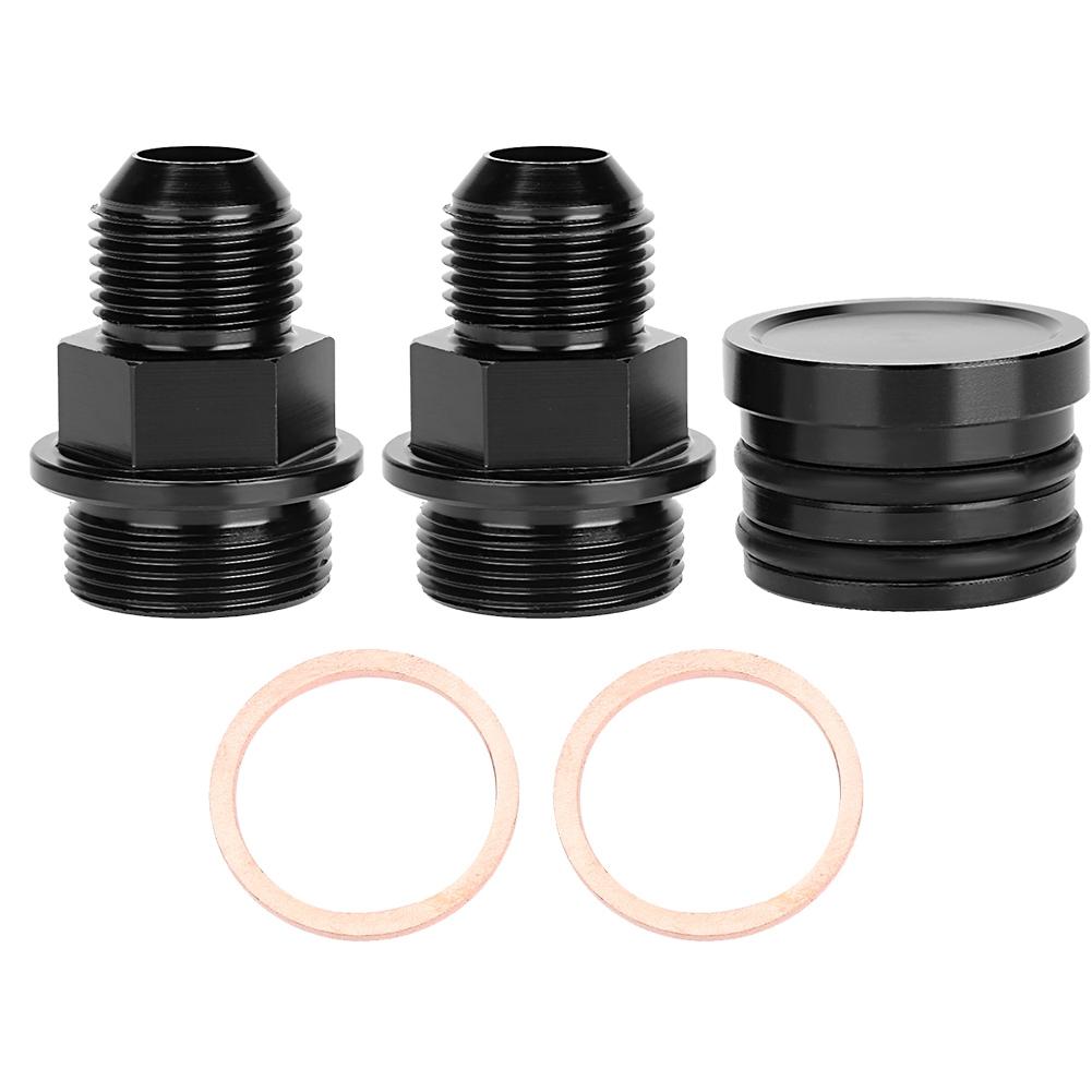 Tappo di sfiato posteriore e raccordi M28 10AN per Catch Can Adatto per Honda B16 B18C