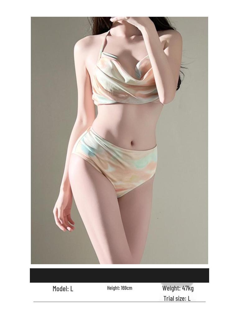 Women's Sexy Three-Piece Bikini Set - Tummy Control, Slimming Beachwear for Influencer Vacations