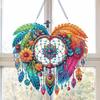 Flower 2D Flat DIY Special Shape Hanging Diamond Art Kits Rhinestone Diamond Art Window Pendants Wall Decor for Home & Windows