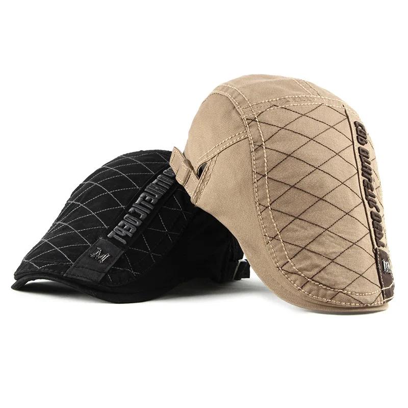 Spring and Summer Cotton Embroidery Newsboy Caps Flat Cap Men and Women Painter Beret Hats 112