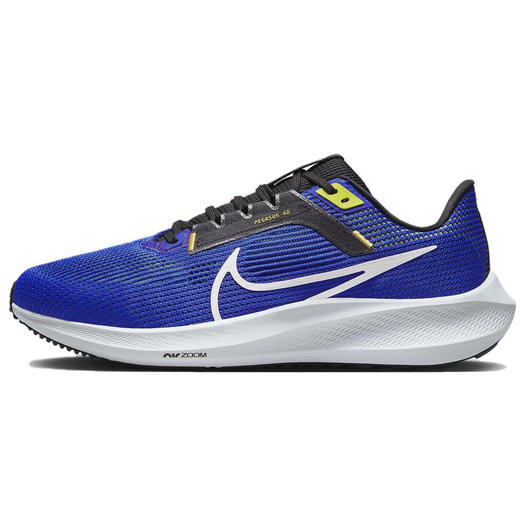 Nike Air Zoom Pegasus 40 Wide Racer Blue Men Sneakers Black Sundial White DV7480-401
