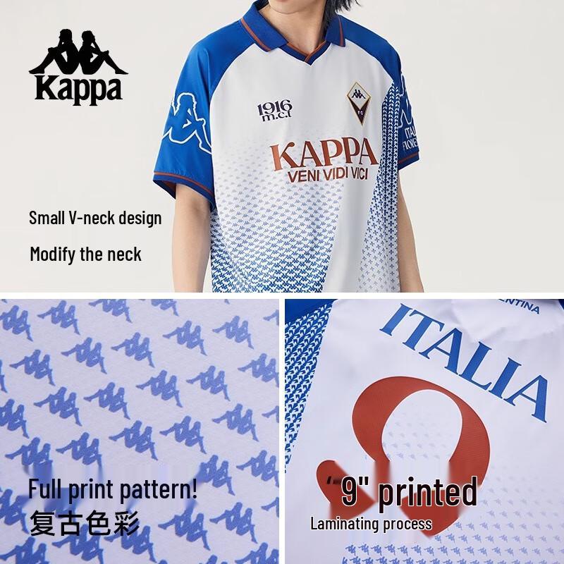 Kappa 2025 Summer Couple Sport Short-Sleeve Polo T-Shirt L
