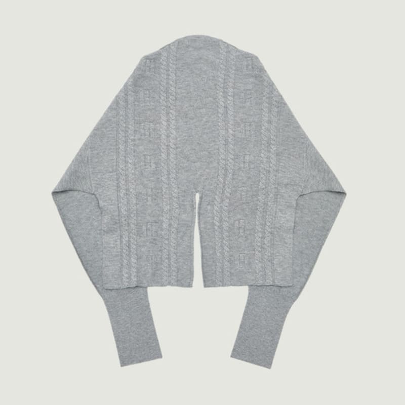 Grove 25FW ÉCHARPE CHÂLE HAVEN (GRIS)