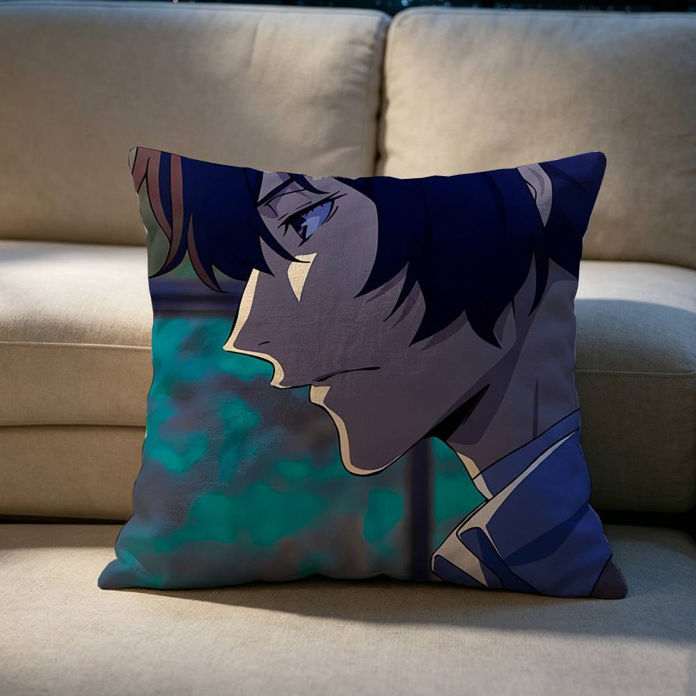 B-Bungo Stray Dogs Dazai Osamu Pillow cover Soft Microfiber Pillowcase Home Sofa Decor Surprise Decorative printed.