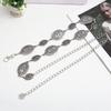 Fashion Vintage Oval Craved Metal Waist Chain for Women Retro Style Exquisite Gold Color Plated Belt Female Body Jewelry Gifts