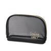 1Pc Black Mesh Cosmetic Bag Small Large Makeup Bags Zipper Pouch For Offices Travel Storage Bags Toiletry Bags Makeup Pouch