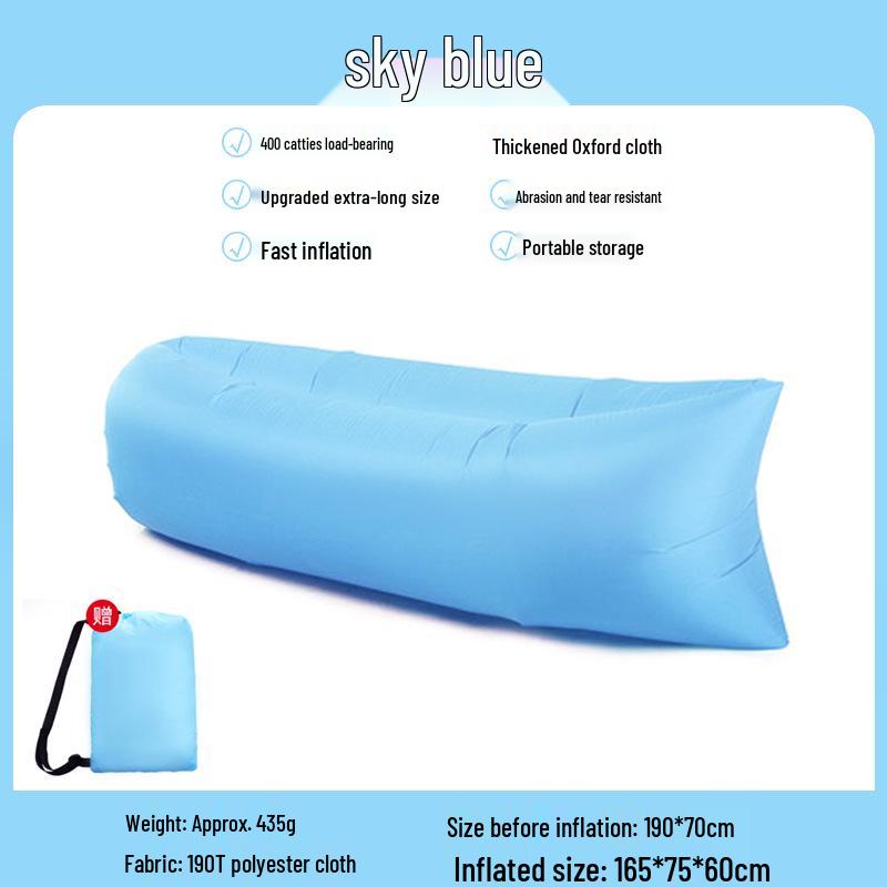 Aufblasbares Outdoor-Liegesofa - Tragbare Luftmatratze für Camping & Musikfestivals