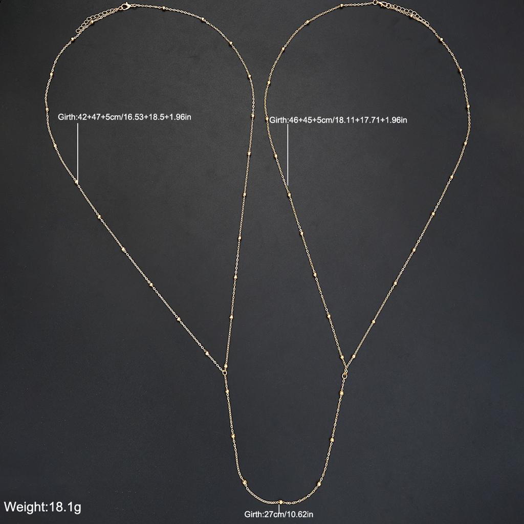 Fashion Chest Breast Belly Body Chain For Women Simple Gold Silver Color Copper-clad Iron Body Chain New Sexy Bikini Chest Chain